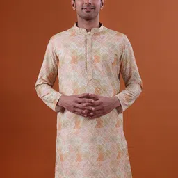 NAMASKAR Men Printed Cotton Kurta-picture-12