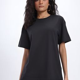 SZN Round Neck Cotton Oversized T-shirt-picture-22