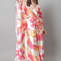claura Printed Satin Blend Women Kaftan-picture-25