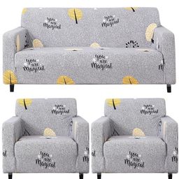HOKIPO Grey Trees Print 5 Seater Fully Covered Stretchable Sofa Cover-image-29