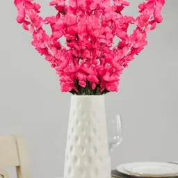 Go Hooked Pink Blossom Artificial Flower With Pot-69