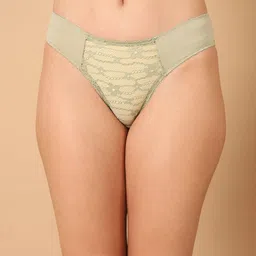 PrettyCat Self-Designed Mid-Rise Bikini Briefs  PC-PA-7028-L GRN-S-image-80