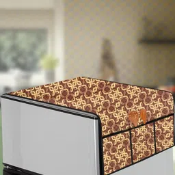 The Furnishing Tree Brown Plastic Refrigerator Cover-picture-14