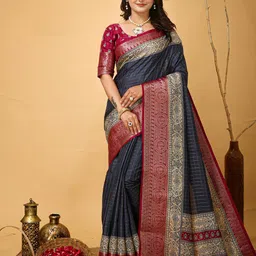 LeeliPeeri Designer Woven Design Zari Saree-29