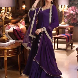 Aaghnya Women Solid Viscose Rayon Kurta Sets-image-77