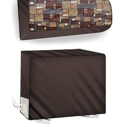 The Furnishing Tree Coffee Brown Printed Air Conditioner Cover-picture-39