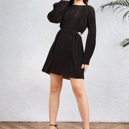 Popwings Women Flared Above Knee Fit & Flare Dress-image-46