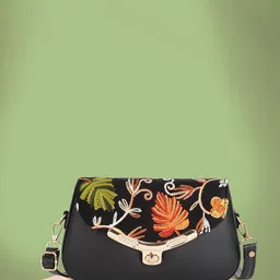 SPOTIC Women Floral Embroidered Sling Bag-19
