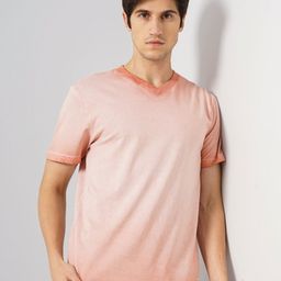 Genoa Men Tie and Dye Dyed V-Neck Slim Fit T-shirt-image-28