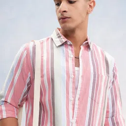 KETCH Men Opaque Striped Casual Shirt-image-20