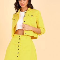 MONTREZ Shirt Collar Jacket With Skirt-picture-54