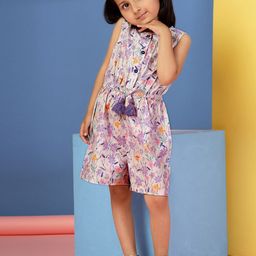Budding Bees Girls Printed Jumpsuit-46
