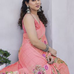 KALINI Floral Printed Saree-image-69