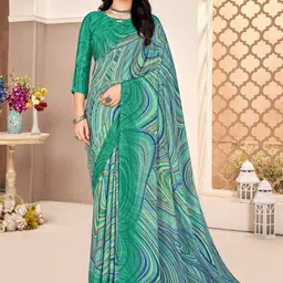 DIVASTRI Abstract Printed Saree-picture-23