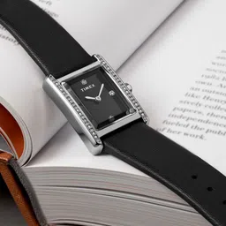 Timex Women Brass Embellished Dial & Leather Straps Analogue Watch TW2W63800UJ-image-40