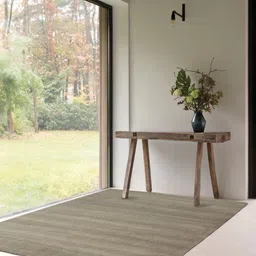 DDecor Grey Solid Anti-Skid Polyester Carpet-23