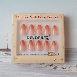 RANORE 24- Pcs Ombre Effect Reusable Press On Nails-picture-54