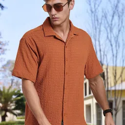 Thomas Scott Classic Self Design Casual Shirt-picture-2