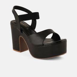 DressBerry Block Peep Toes with Laser Cuts-51