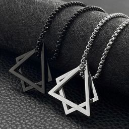 Eclipse Geometry Brass Pendant-image-68