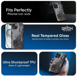 QRIOH Typography Printed iPhone 16 Pro Max Back Case Mobile Accessories image 5