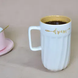 THE HOME CO. Blue Solid Ceramic Matte Mugs Set of Cups and Mugs-5