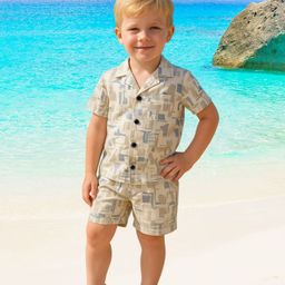 FASHION GRAB Boys Printed Shirt with Shorts-51