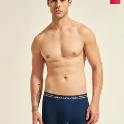 URBAN ADVENTURE Men Pack Of 2 Mid-Rise Moisture Wicking Trunks 2UAM-015(NVY-RED)-picture-58