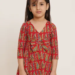 COTLAND FASHION Print Ethnic Cotton Peplum Top-picture-35