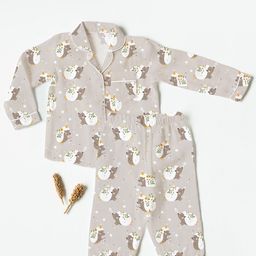 cocoon care Unisex Kids Printed Night suit-33
