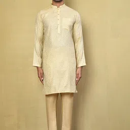Arihant Rai Sinha Men Ethnic Motifs Printed Regular Kurta with Pyjamas-picture-21