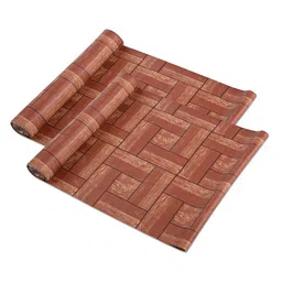 Kuber Industries Brown 2 Pieces Printed Shelf Liner Organisers-image-55