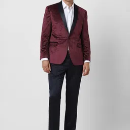 V Dot Slim-Fit Single-Breasted Two Piece Party Suit-picture-20