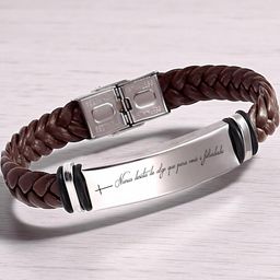 Sullery Silver-Plated Leather Cuff Bracelet-image-74