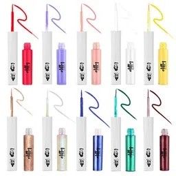 Elitty Set Of 10 Maxi Pop Colour Waterproof Liquid Eyeliner - 1 ml Each-15