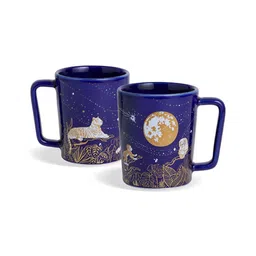 SHAY Navy Blue Ceramic Core Set of Cups and Mugs-28