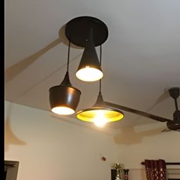 GAUVIK Black Aluminium Ceiling Lamp-45
