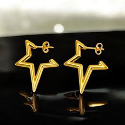 NAKABH Geometric Hoop Earrings-8