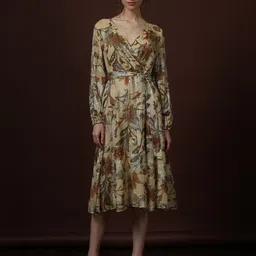 Vero Moda Embellished Bishop Sleeve Fit & Flare Midi Dress-image-55