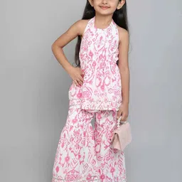GORLYA Ethnic Motifs Printed Regular Kurta with Sharara-image-54