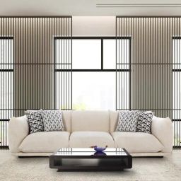 casacraft from pepperfry Brookfield Fabric 3 Seater Sofa in Beige Colour-picture-20