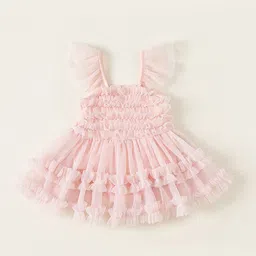 LULU & SKY Girls Flutter Sleeve A-Line Dress-24