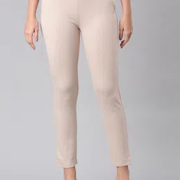 Go Colors Women Slim Fit Cigarette Trousers-image-48
