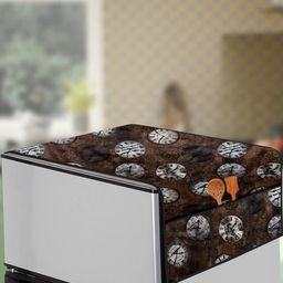The Furnishing Tree Coffee Brown Plastic Refrigerator Cover-image-26