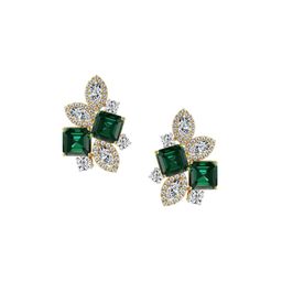 Emori 18KT Gold Fleur de Luxe Earrings With Lab Grown Diamond - 5.92 g-picture-17