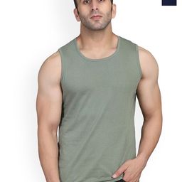 SLOWLORIS Pack Of 2 Bio-Wash Combed Cotton Gym Vests-picture-15