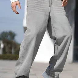 Ben Martin Men Jean Wide Leg High-Rise Stretchable Jeans-image-64