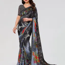 Moda Rapido Ethnic Motifs Poly Georgette Saree-image-93