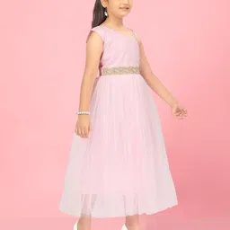 BAESD Net Fit & Flare Midi Dress image 3