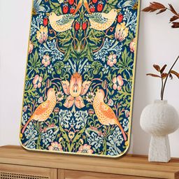 Myntra Elegant Homes Blue & Green Birds & Floral Printed Wall Art-image-92